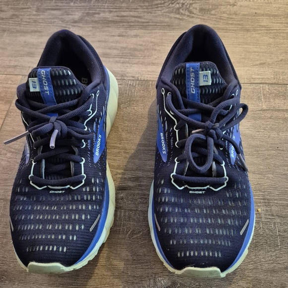 Brooks Ghost 13 Navy Running Shoes - Picture 1 of 5